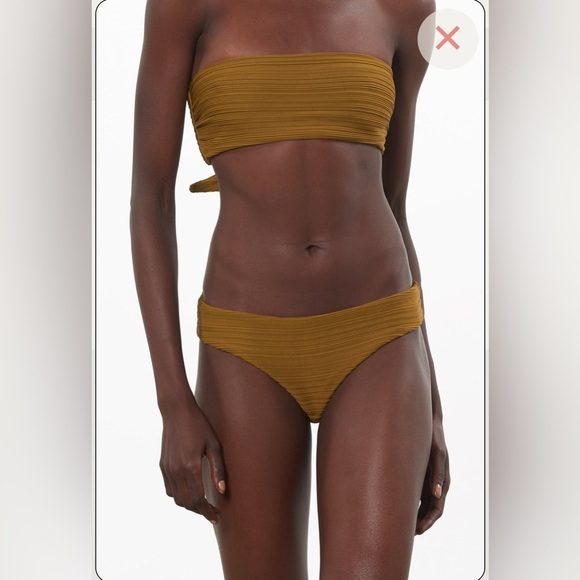 Mara Hoffman Abigail Bikini top - size M - Olive - Picture 7 of 8